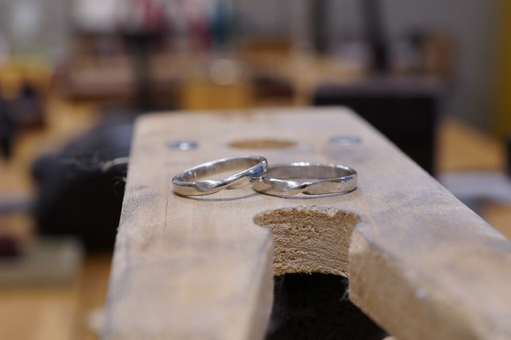 ２人で作った結婚指輪