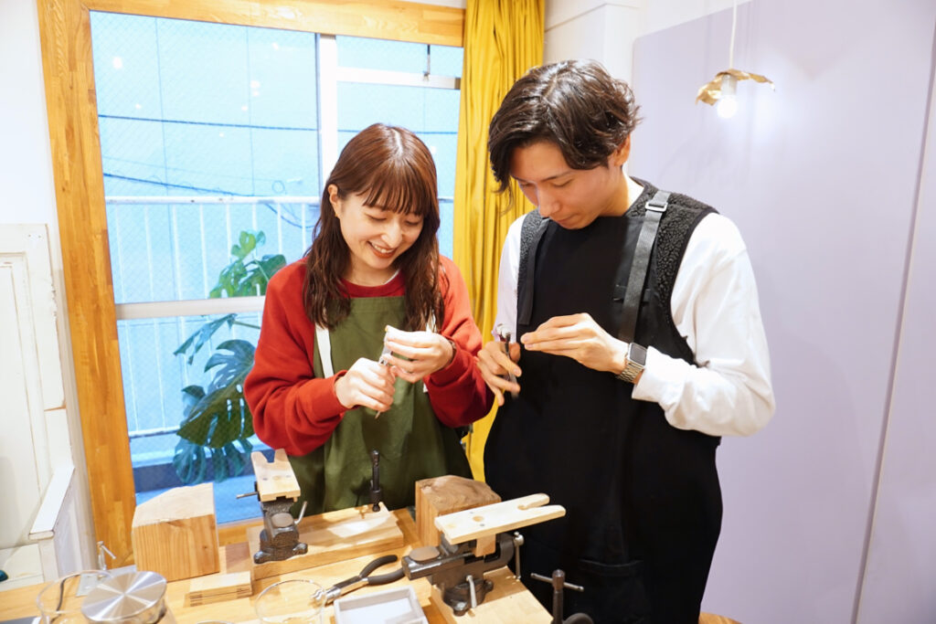 熊本のカップルの手作り結婚指輪体験の一日