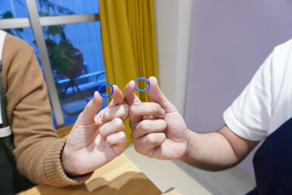 ワックスコースでの結婚指輪の完成