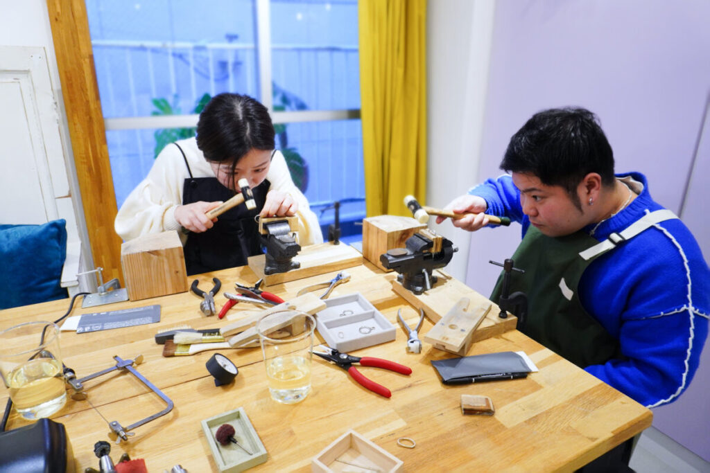 福岡在住のカップルの手作り結婚指輪