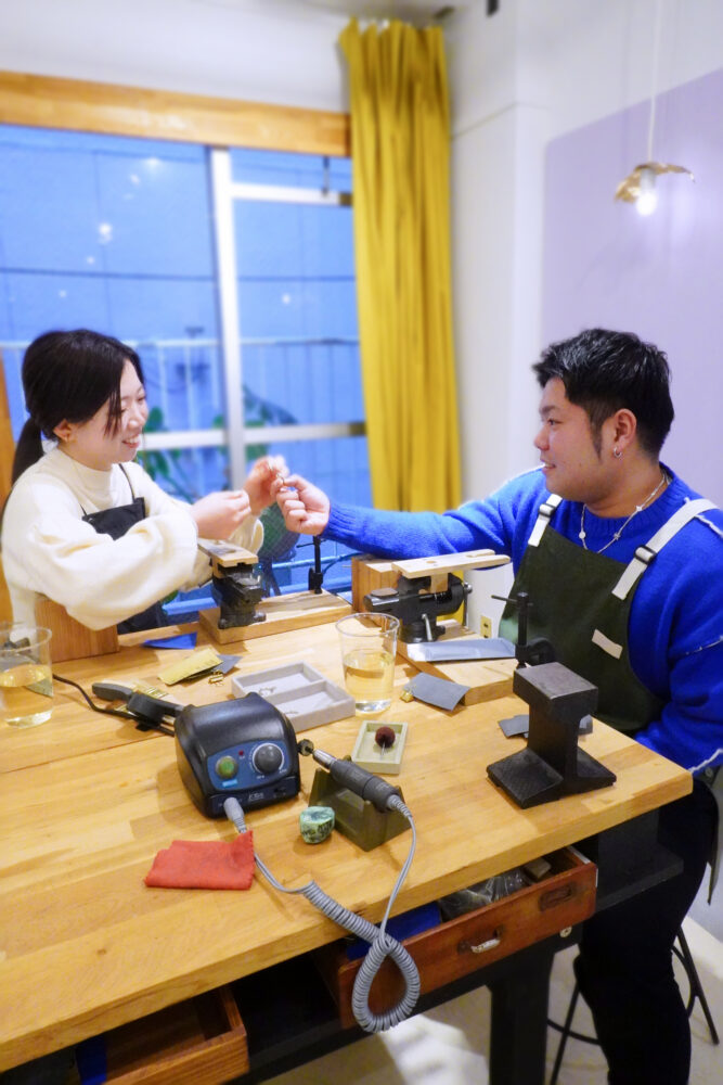 手作り結婚指輪の完成