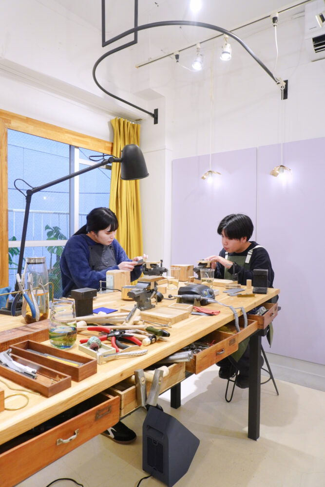 熊本のカップルの手作り結婚指輪体験