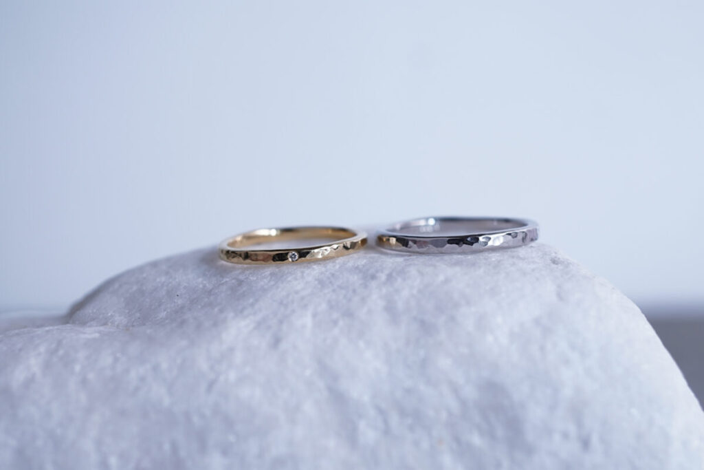 下関のふたりの手作り結婚指輪